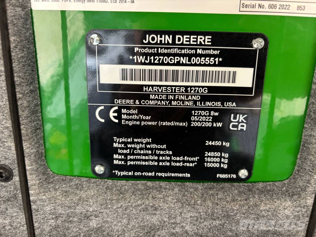 John Deere 1270G Harvesters