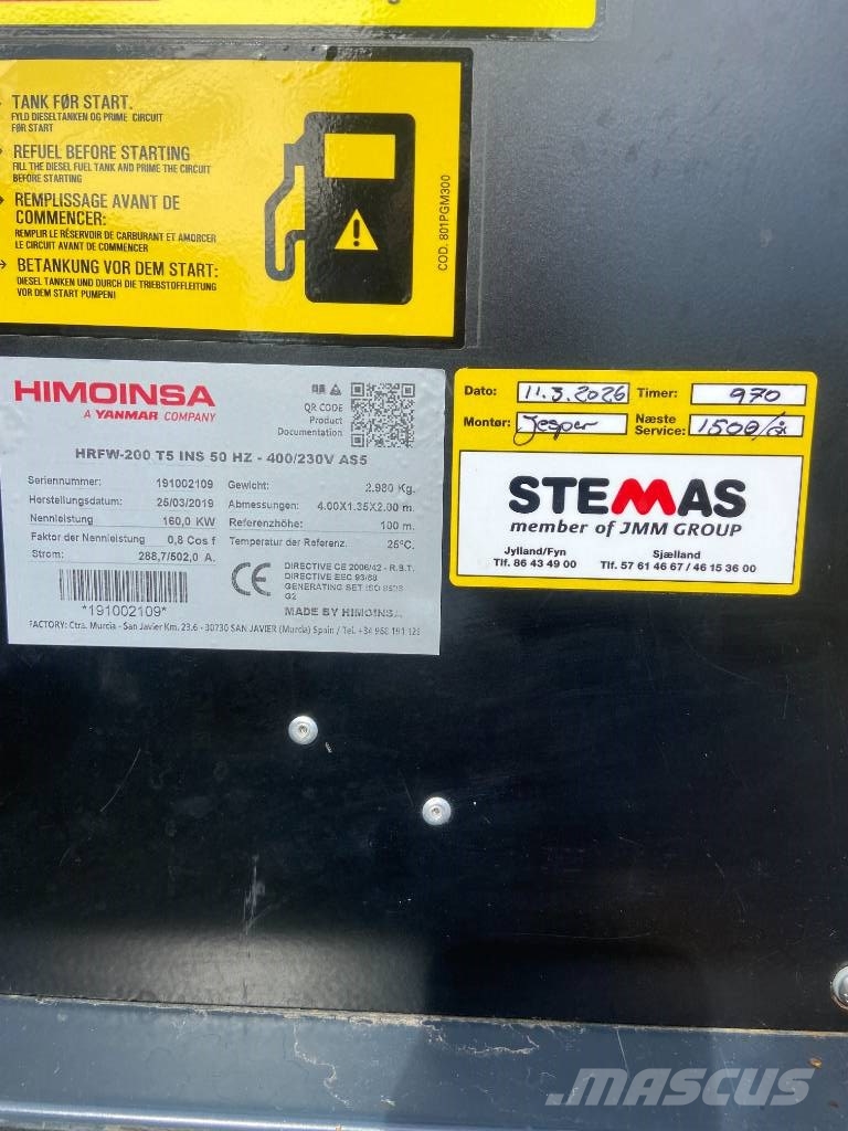 Himoinsa HRFW-200 S5 Dizel agregati