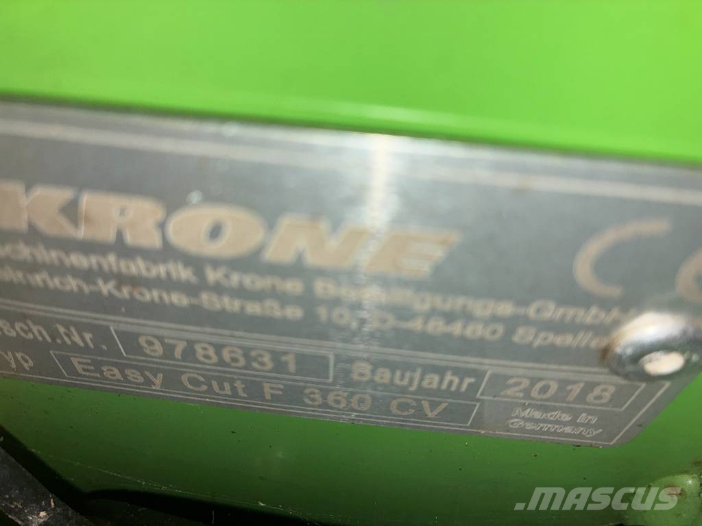 Krone EasyCut B 1000 CV جزازات