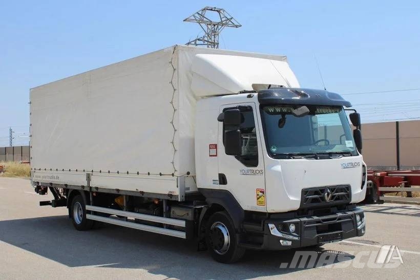Renault D 240--002-LONAS شاحنات ذات هيكل صندوقي