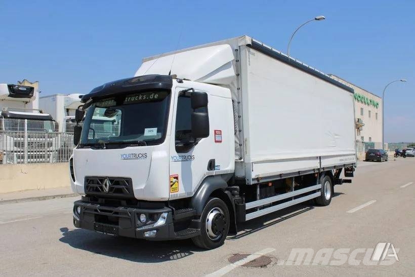 Renault D 240--002-LONAS شاحنات ذات هيكل صندوقي