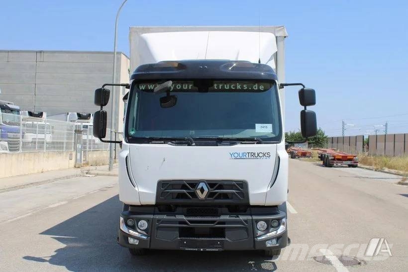 Renault D 240--002-LONAS شاحنات ذات هيكل صندوقي
