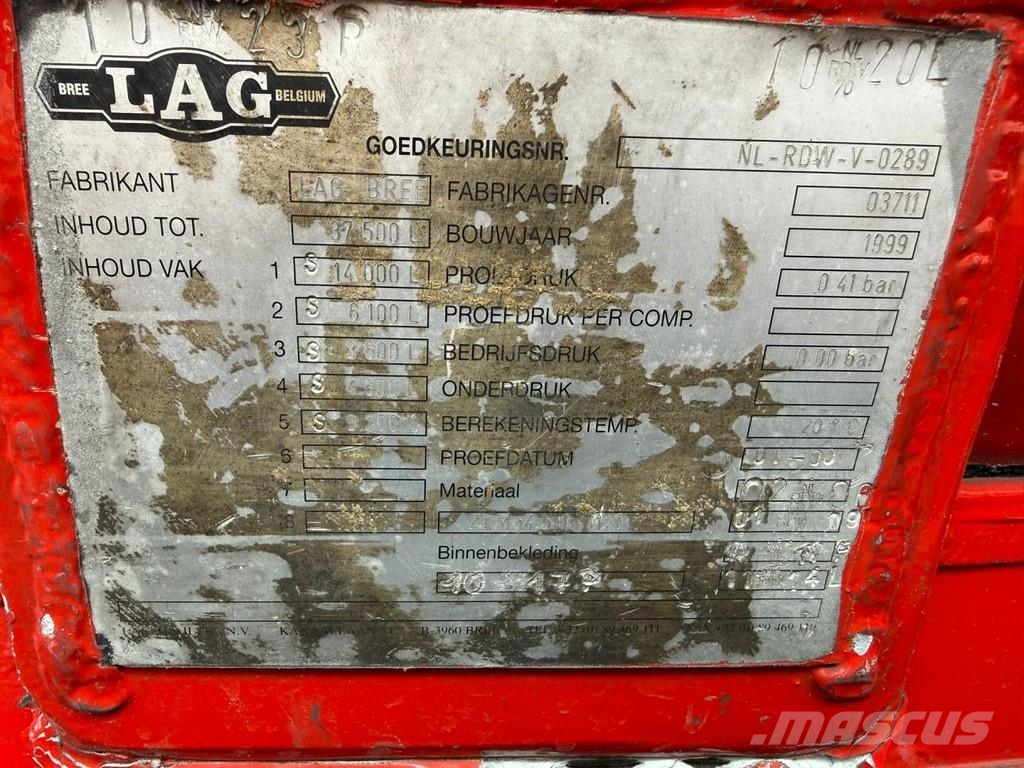 LAG L022 2 AS TANK MET SCHADE - 37500 LITER + SLANG & Tankopleggers