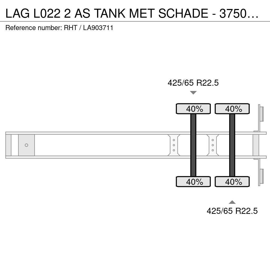 LAG L022 2 AS TANK MET SCHADE - 37500 LITER + SLANG & Tankopleggers