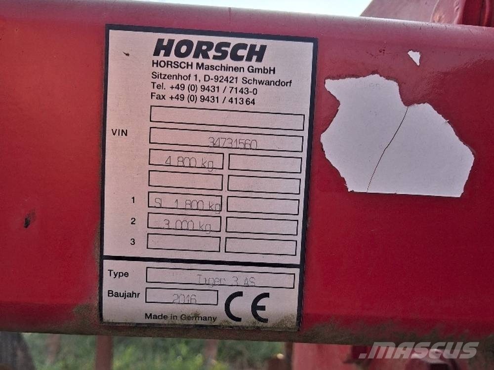 Horsch Tiger 3 AS Beitelploeg