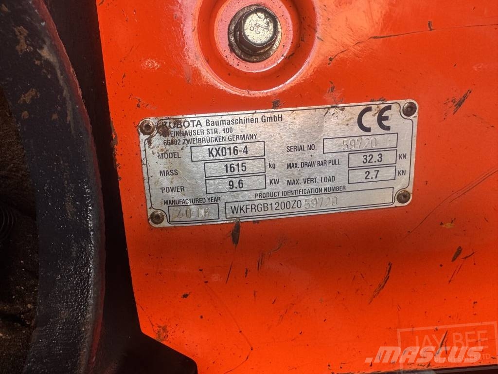 Kubota KX 016-4 Minibagger < 7t
