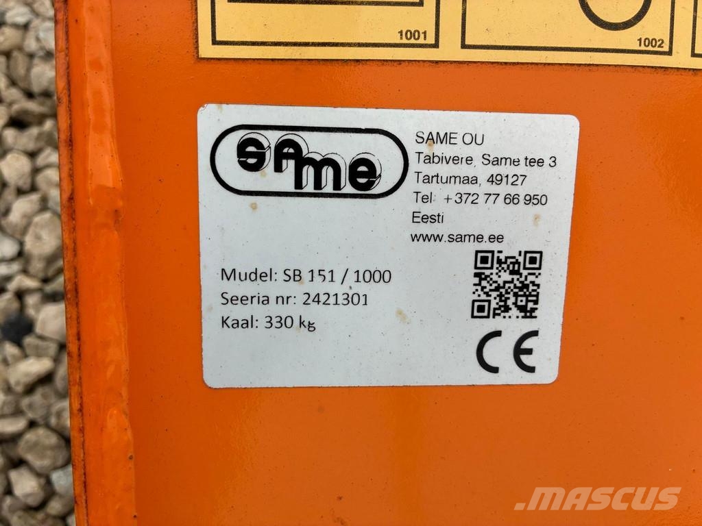 Same SB 151 / 1000 Kar düzleyiciler