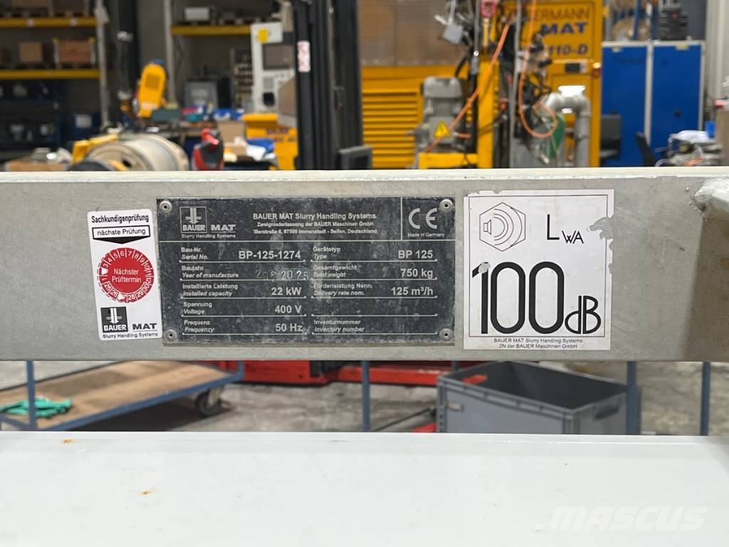 Bauer MAT BP125 Kita gręžimo technika