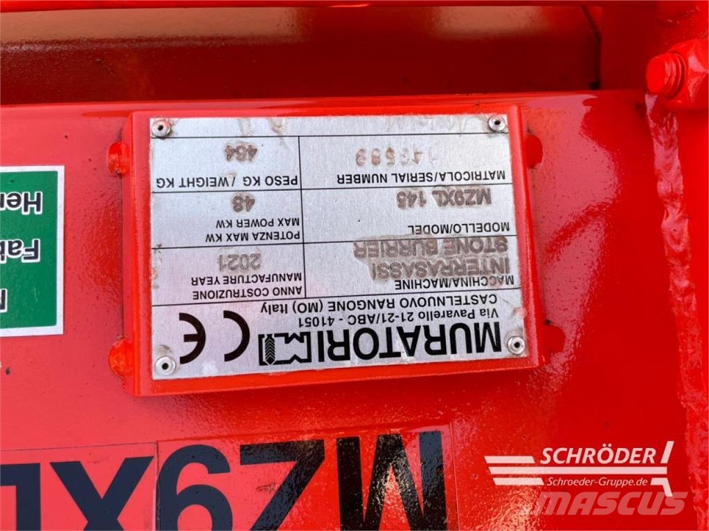 MURATORI BODENUMKEHRFRÄSE MZ9XL-145 Další stroje na zpracování půdy a příslušenství