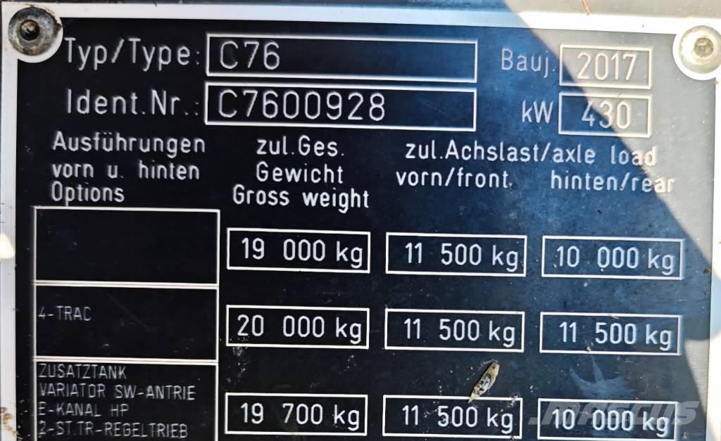 CLAAS Lexion 770 Kombinované zberacie stroje
