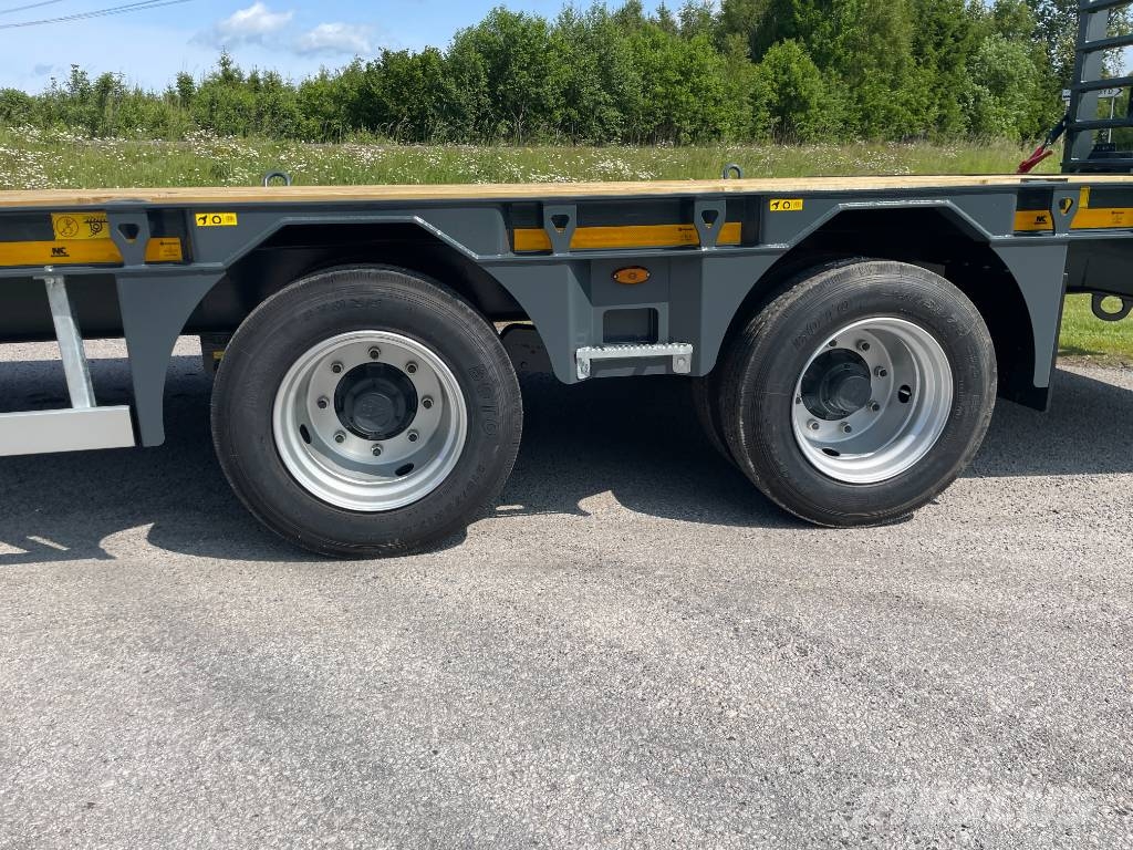 NC 2axl maskintrailer 16T lastvikt Nizki nakladalci