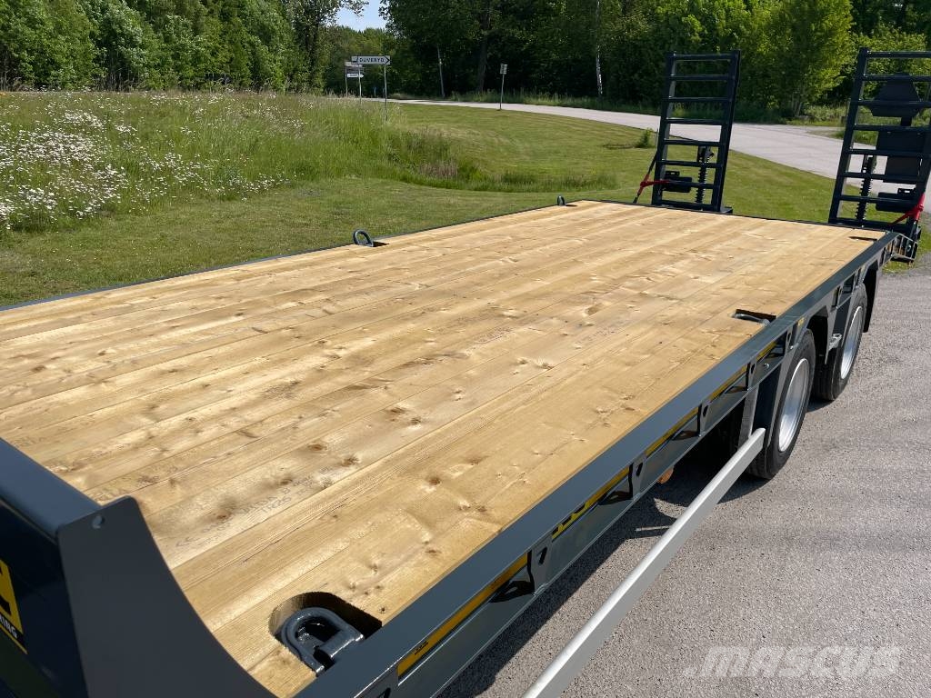 NC 2axl maskintrailer 16T lastvikt Nizki nakladalci