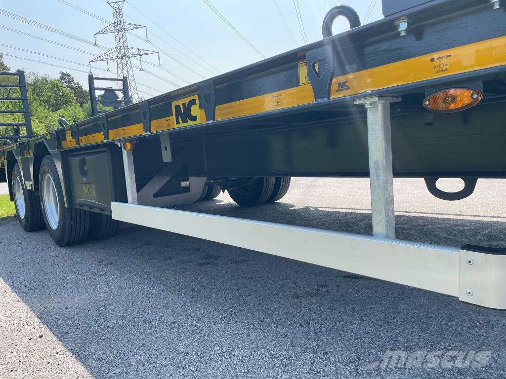 NC 2axl maskintrailer 16T lastvikt Nizki nakladalci