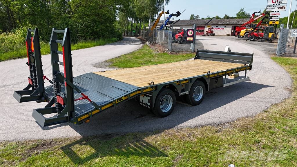 NC 2axl maskintrailer 16T lastvikt Nizki nakladalci