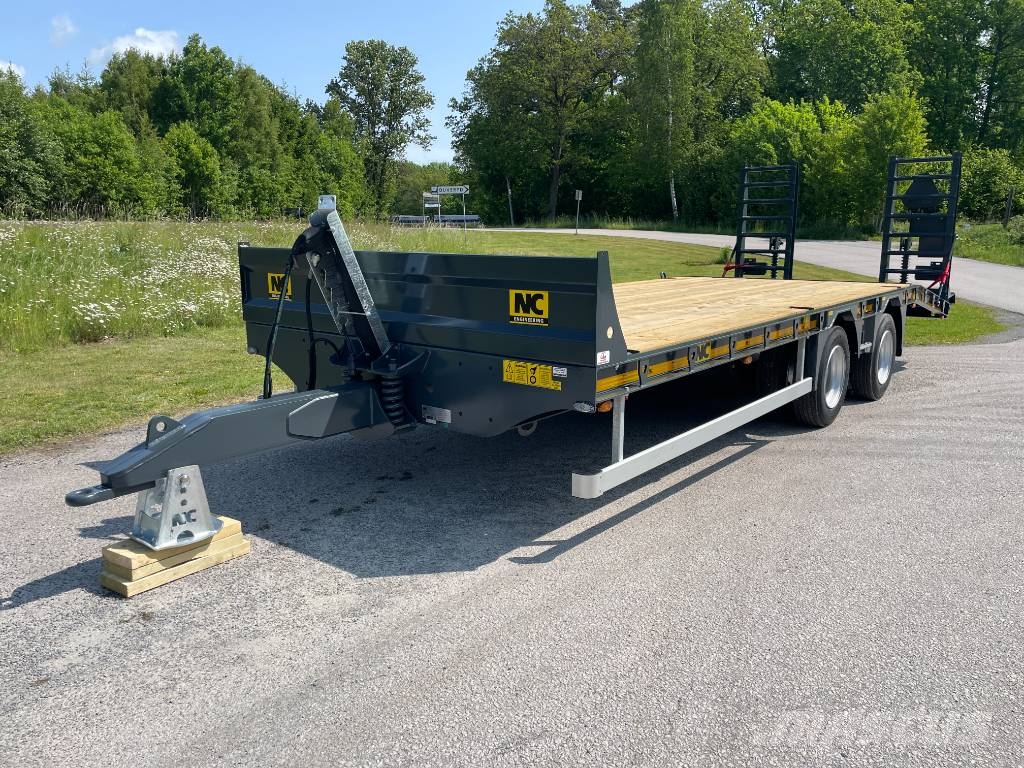 NC 2axl maskintrailer 16T lastvikt Nizki nakladalci