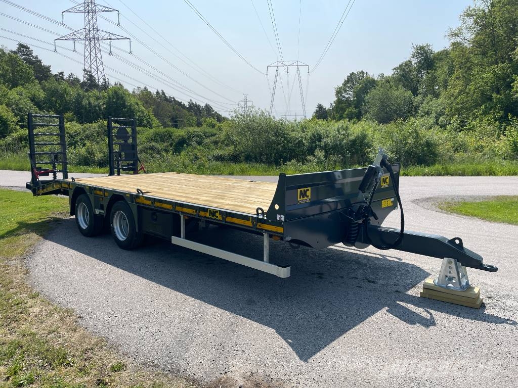 NC 2axl maskintrailer 16T lastvikt Nizki nakladalci