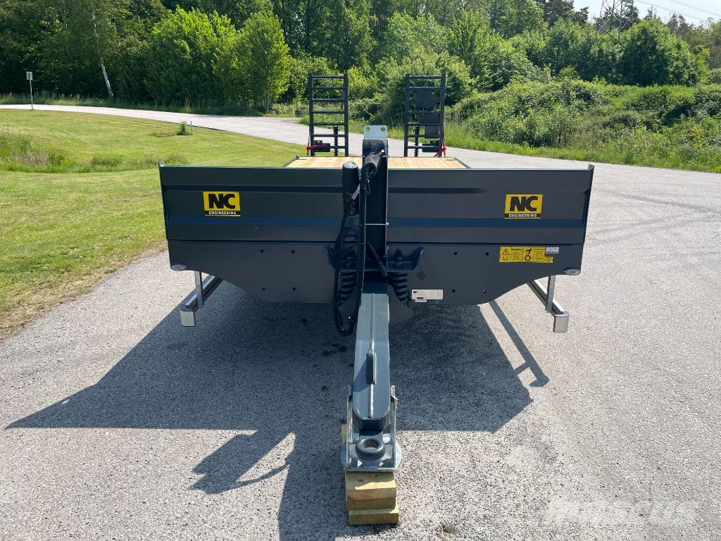 NC 2axl maskintrailer 16T lastvikt Nizki nakladalci