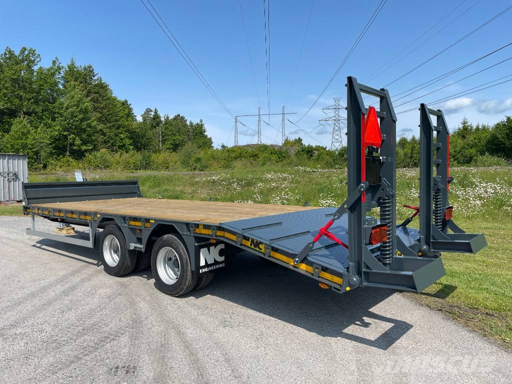 NC 2axl maskintrailer 16T lastvikt Nizki nakladalci