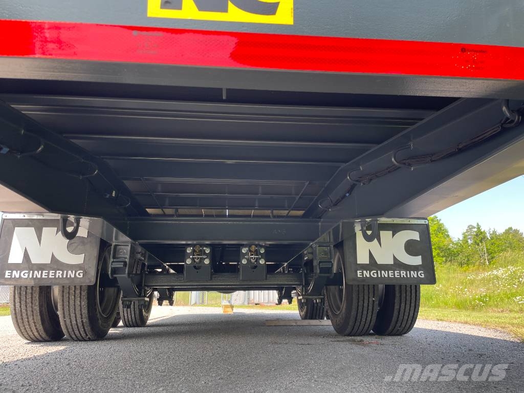 NC 2axl maskintrailer 16T lastvikt Nizki nakladalci