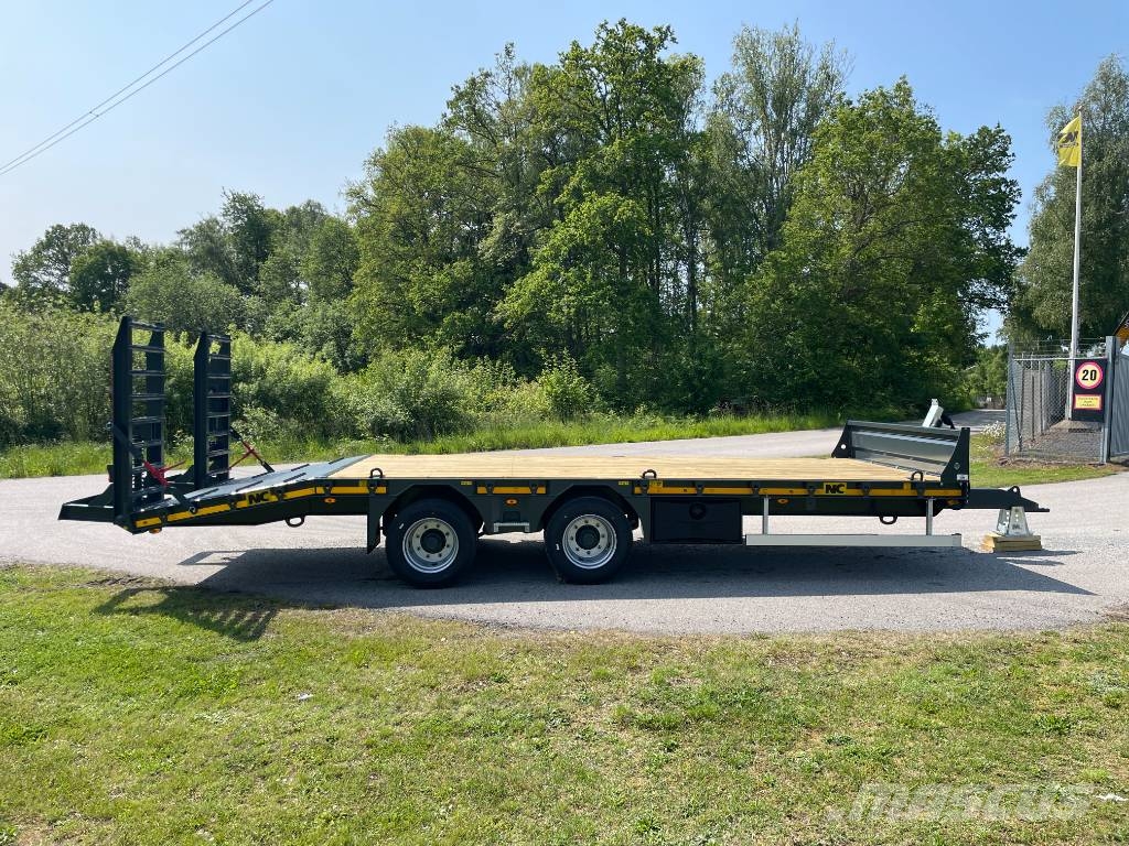 NC 2axl maskintrailer 16T lastvikt Nizki nakladalci