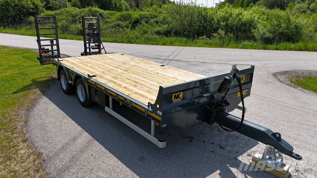 NC 2axl maskintrailer 16T lastvikt Nizki nakladalci