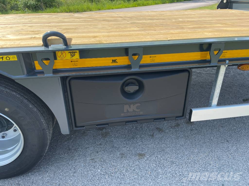 NC 2axl maskintrailer 16T lastvikt Nizki nakladalci