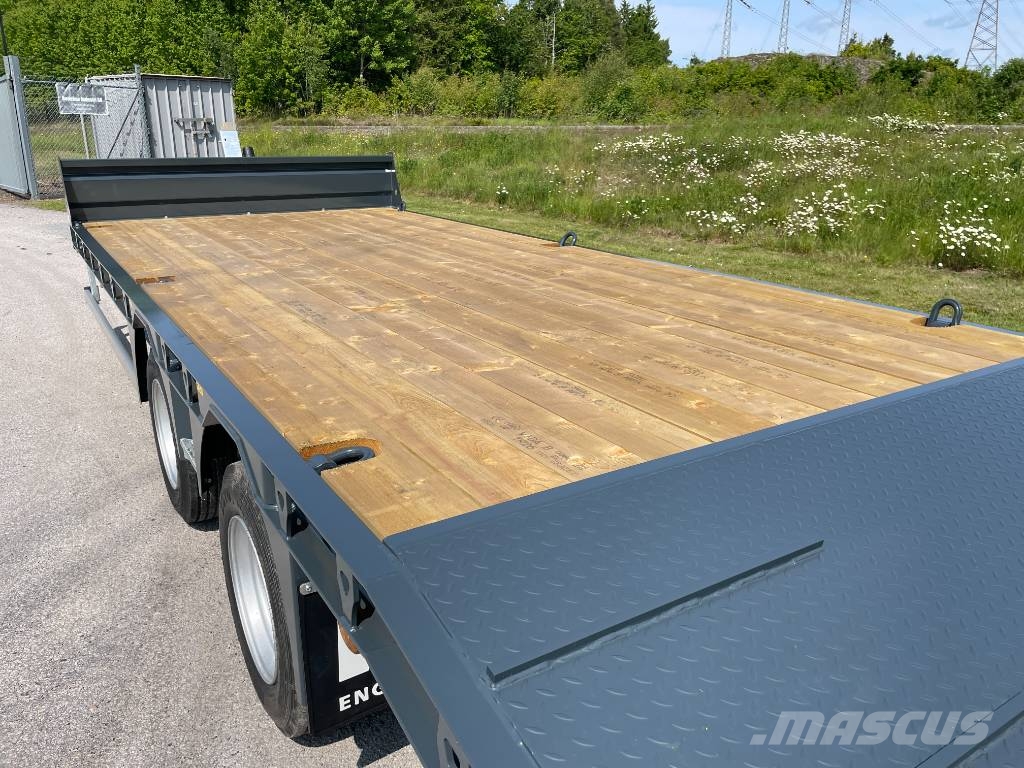 NC 2axl maskintrailer 16T lastvikt Nizki nakladalci
