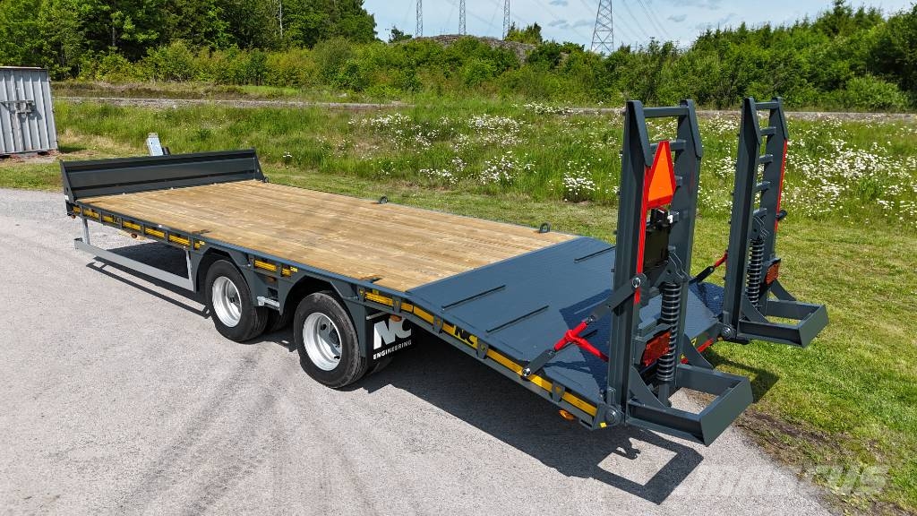 NC 2axl maskintrailer 16T lastvikt Nizki nakladalci