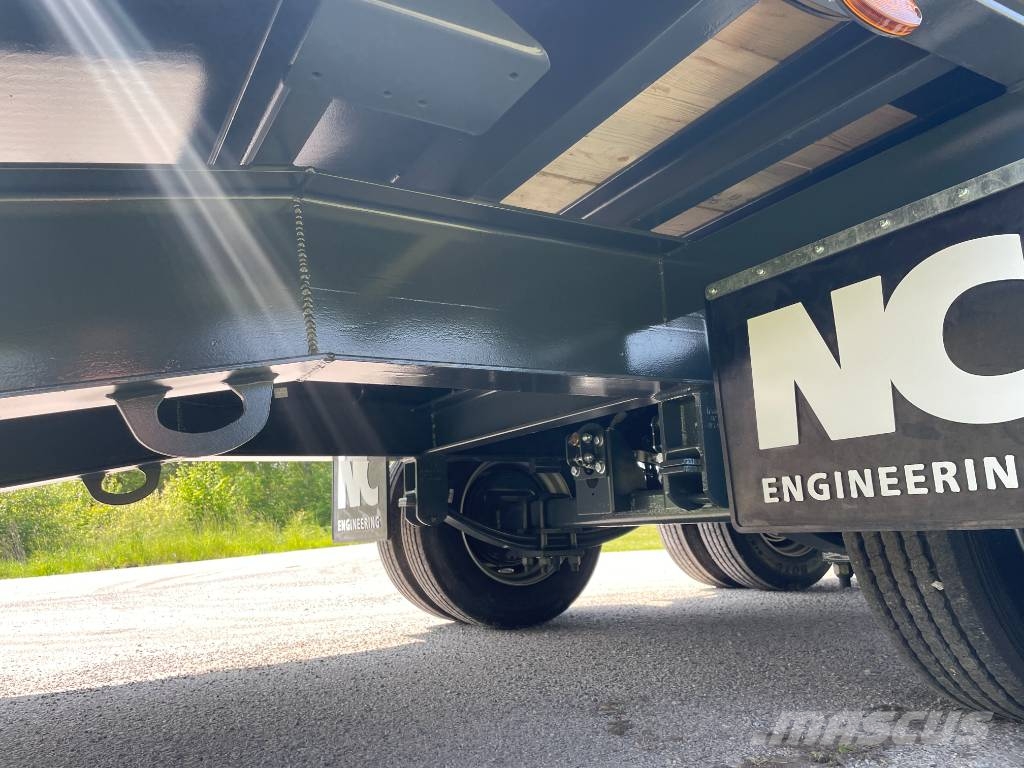 NC 2axl maskintrailer 16T lastvikt Nizki nakladalci
