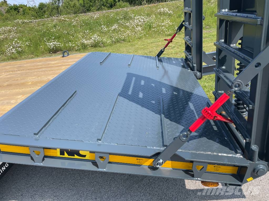 NC 2axl maskintrailer 16T lastvikt Nizki nakladalci