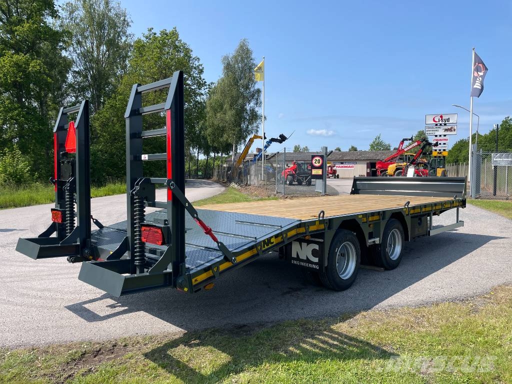 NC 2axl maskintrailer 16T lastvikt Nizki nakladalci