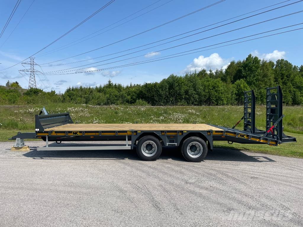NC 2axl maskintrailer 16T lastvikt Nizki nakladalci