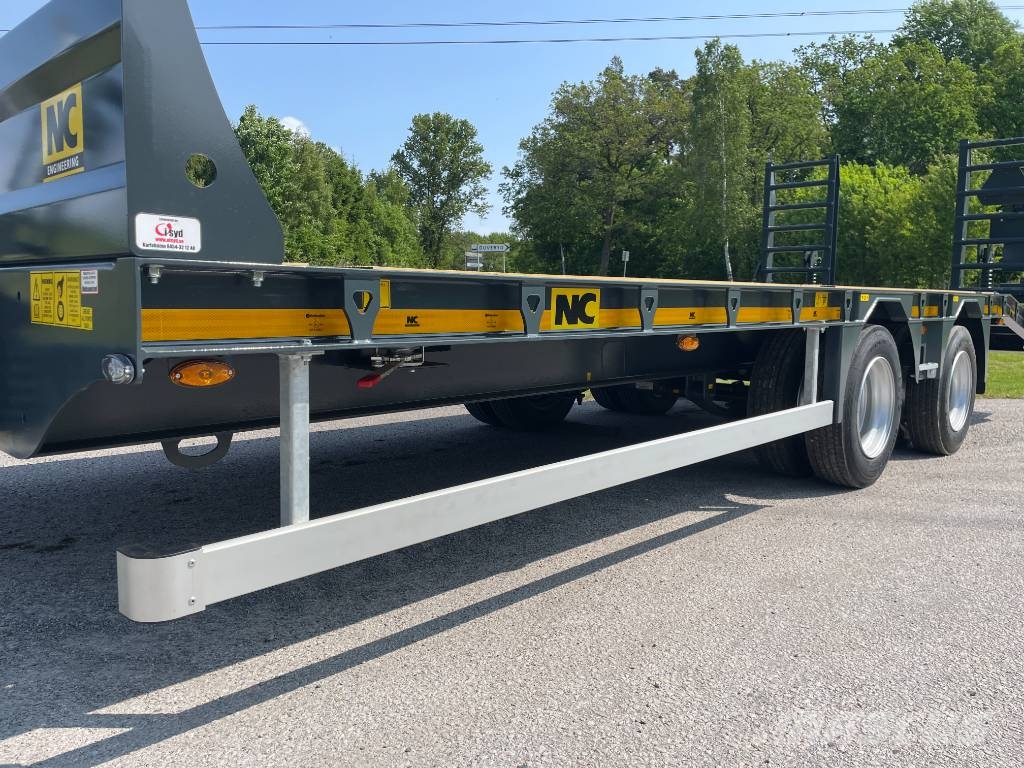NC 2axl maskintrailer 16T lastvikt Nizki nakladalci