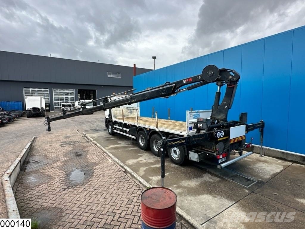 Renault C 430 8X4, EURO 6, HIAB, Remote Flatbed kamyonlar