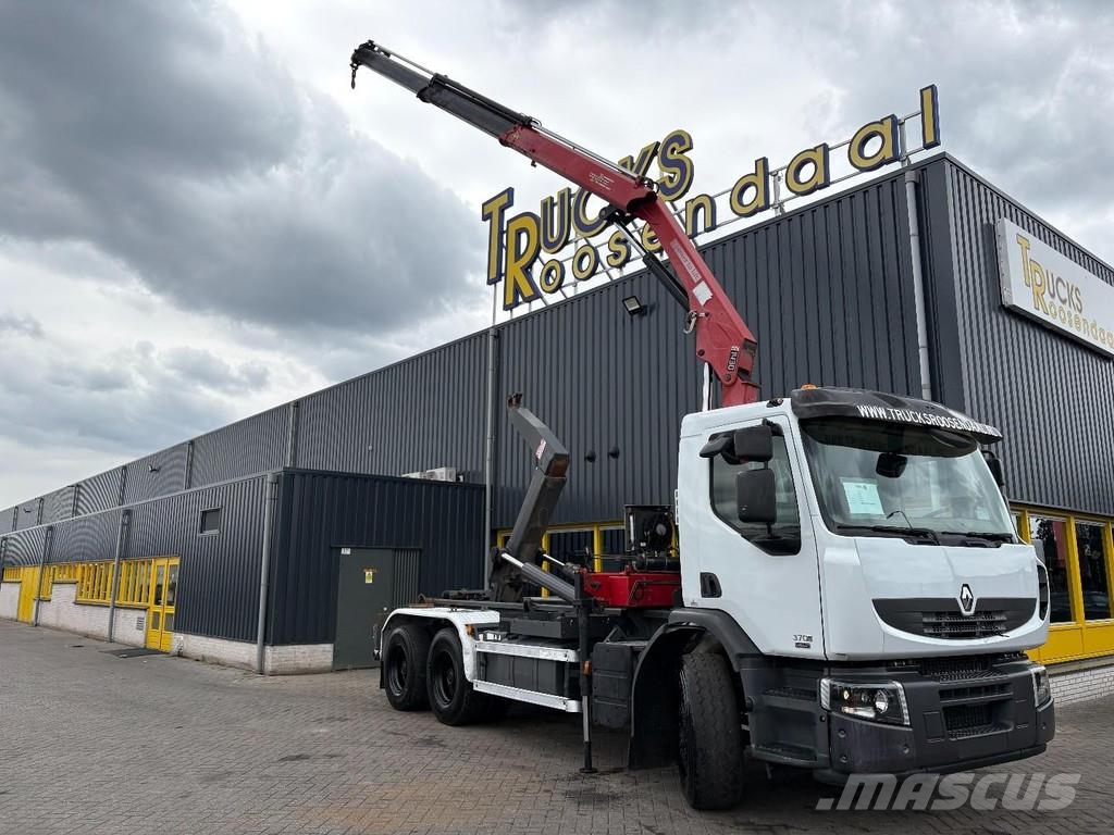 Renault Premium 370DXI + HMF 1430 K3 + 6X4 + HOOKSYTEM + E Mobiilinosturit