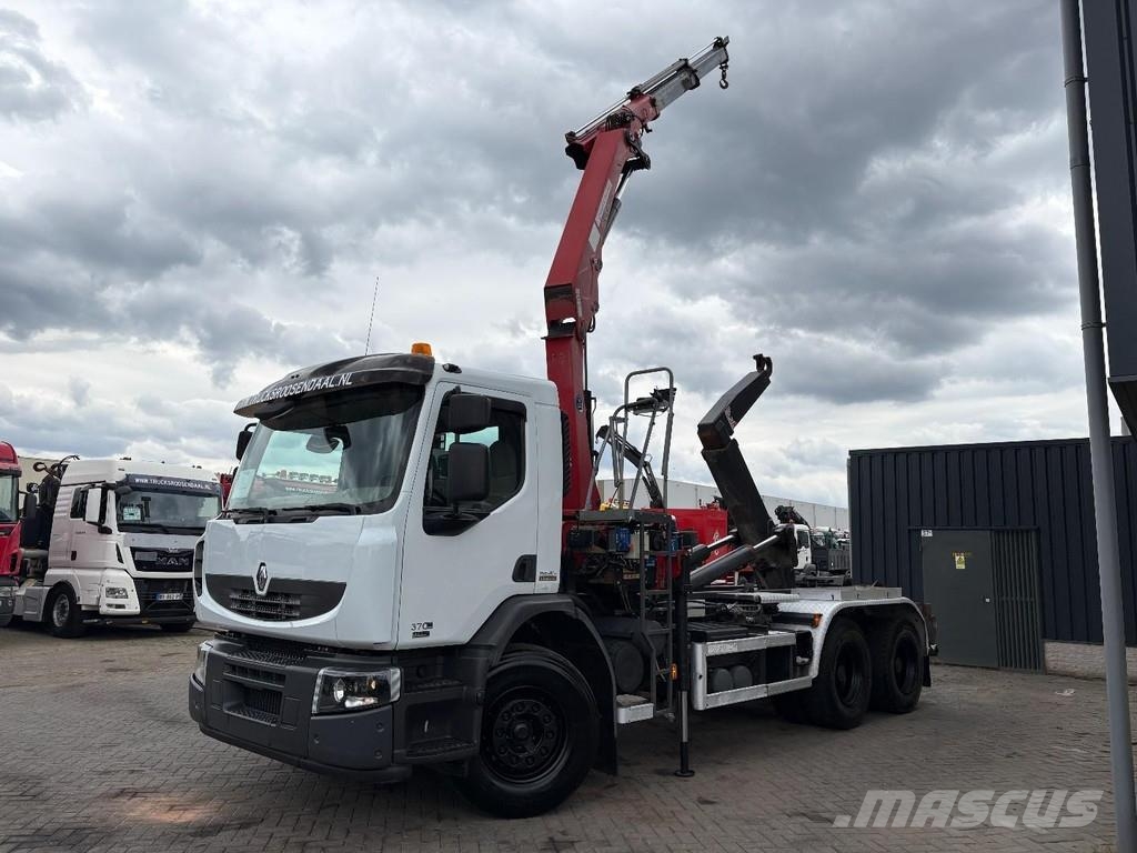 Renault Premium 370DXI + HMF 1430 K3 + 6X4 + HOOKSYTEM + E Mobiilinosturit