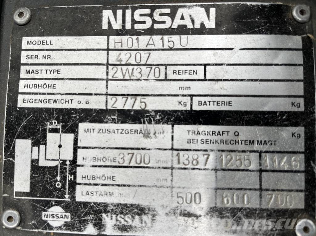 Nissan H01A-15U V-4272 IO Газовые погрузчики