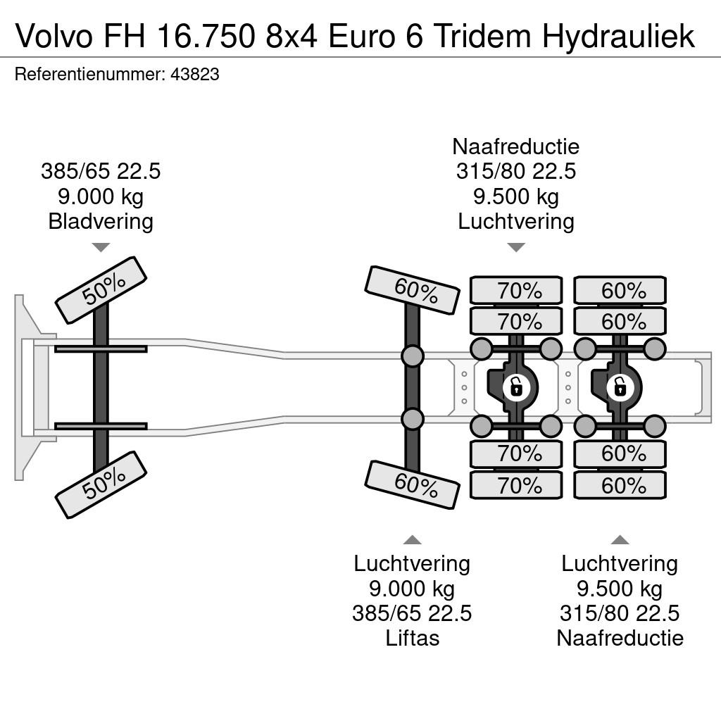 Volvo FH 16.750 8x4 Euro 6 Tridem Hydrauliek Prime Movers