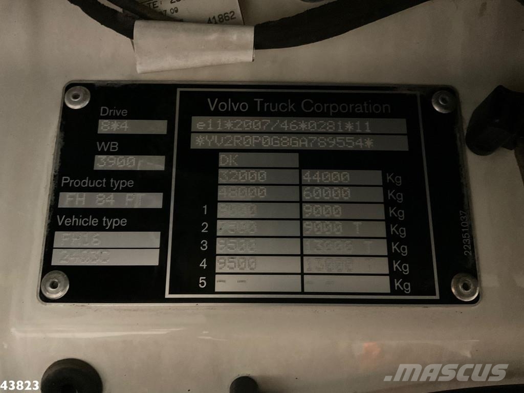 Volvo FH 16.750 8x4 Euro 6 Tridem Hydrauliek Sattelzugmaschinen