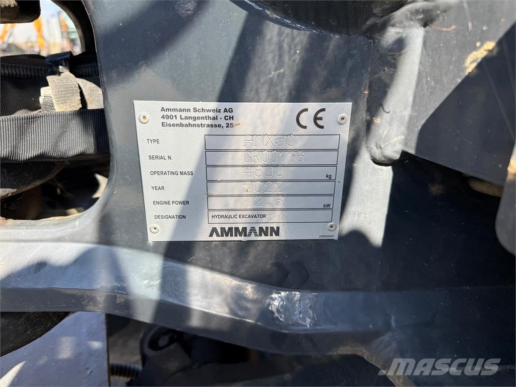 Ammann AMX50 ZT Mini pelle < 7t
