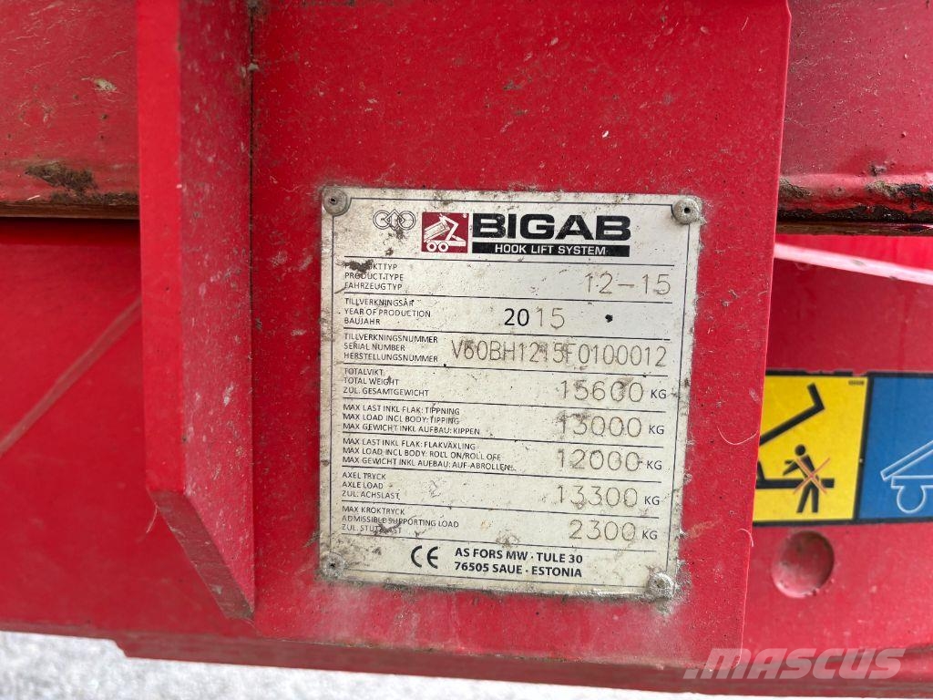 Bigab 10-14 Hook lift trailers
