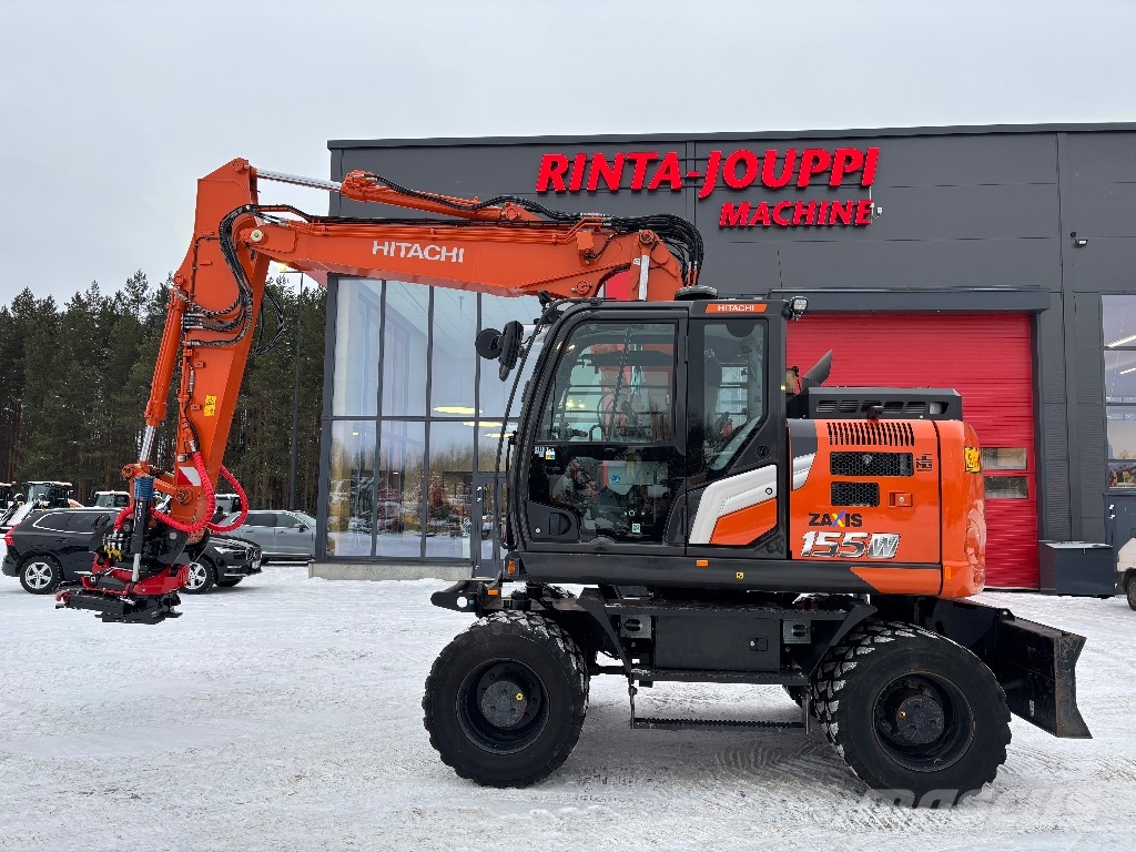 Hitachi ZX 155 W-7 / Rototilt, Rasvari, Lämmitin, StageV Εκσκαφείς με τροχούς - λάστιχα