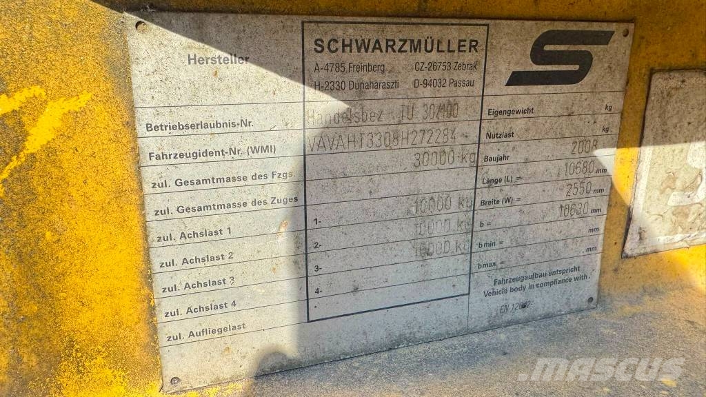 Schwarzmüller B3 - 3-AXLE TRAILER Semirremolques de volteo