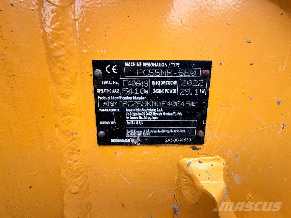 Komatsu PC 55 MR-5E0 5Ton Excavator Miniescavatori