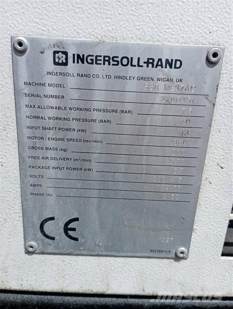Ingersoll Rand SSR ML37AC 空氣壓縮機