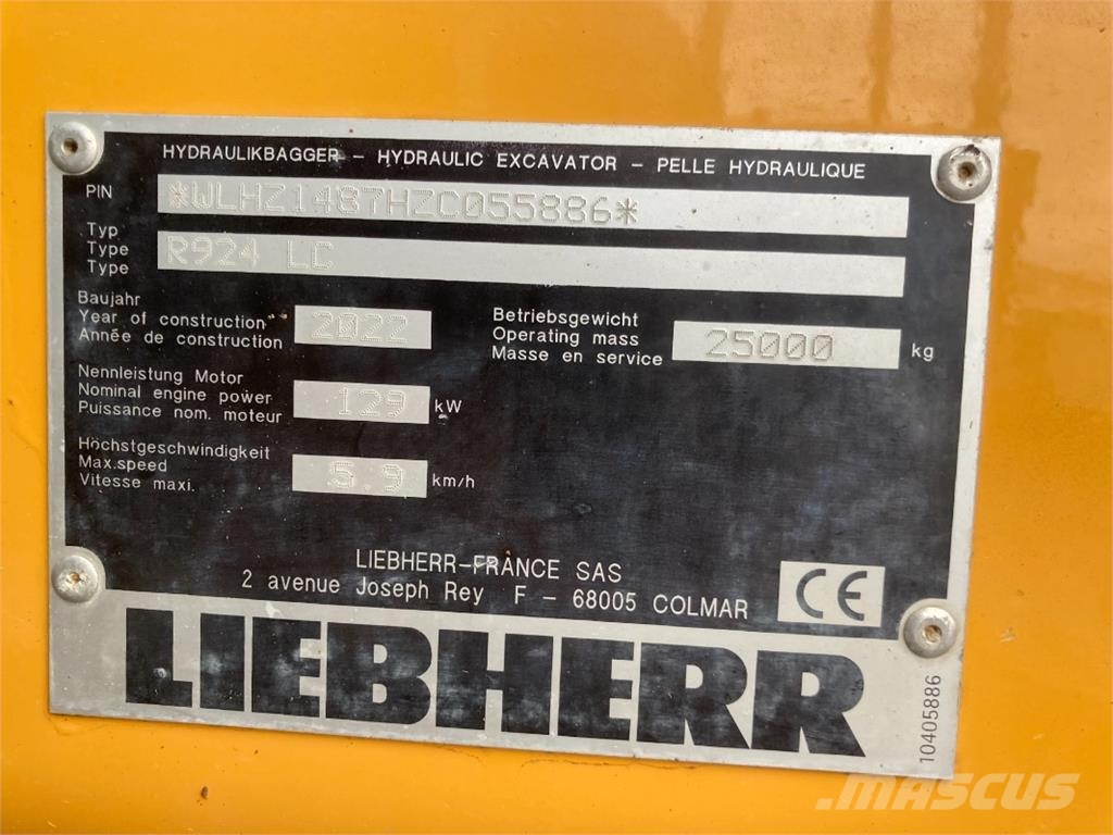Liebherr R924 Crawler excavators