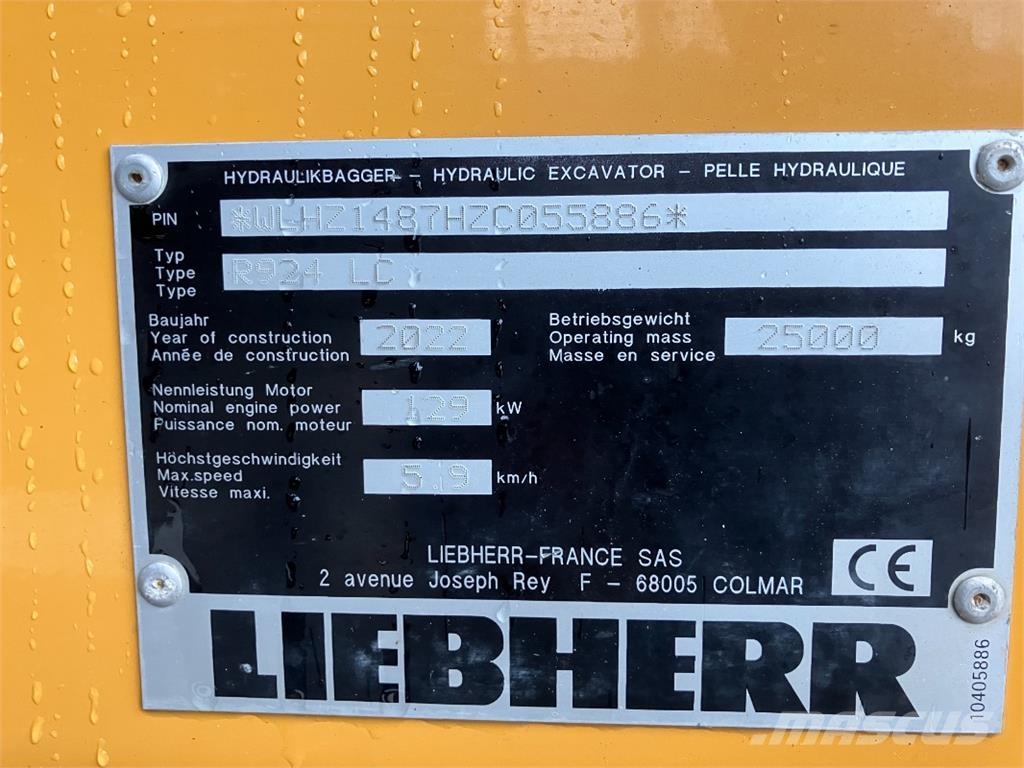 Liebherr R924 G8.0-D Bagri goseničarji