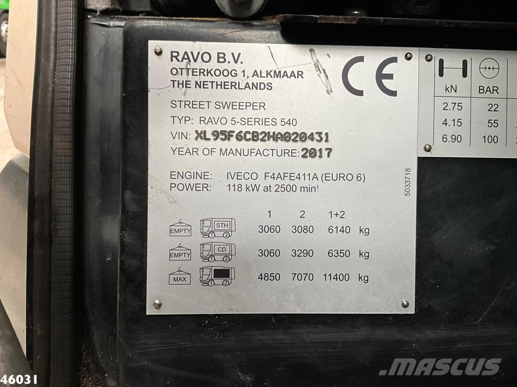 Ravo 540 CD Euro 6 with 3-rd brush Pometalni stroji