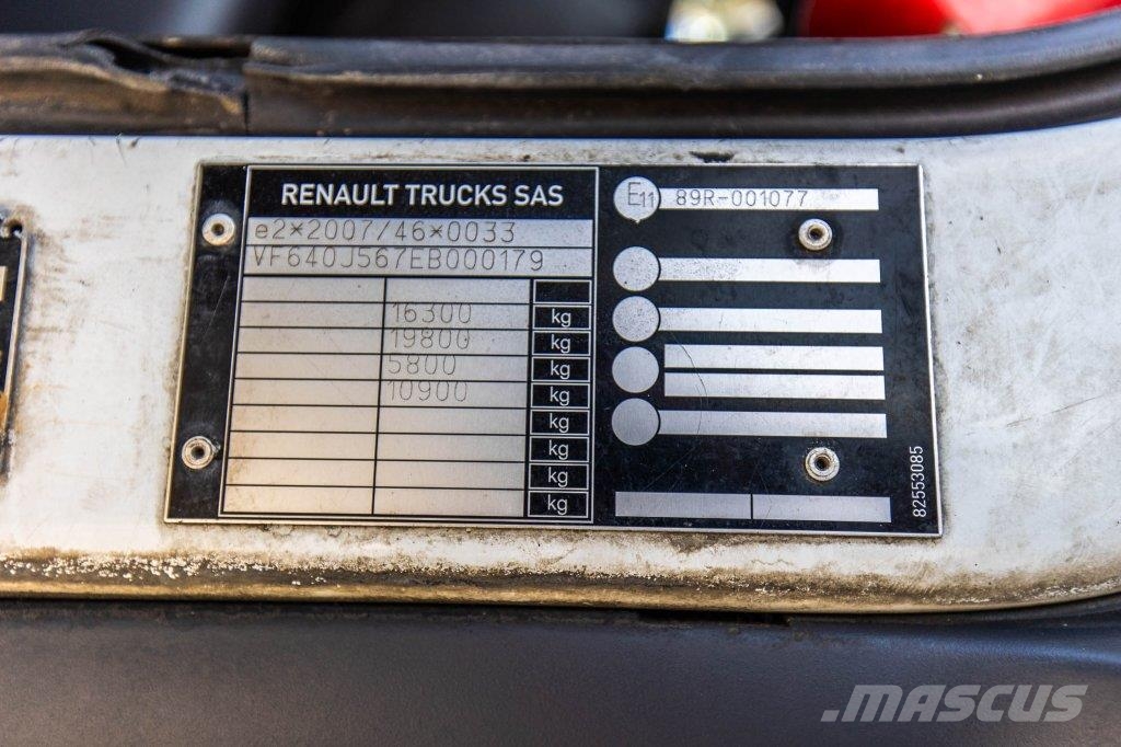 Renault D16 240 DXI Camiones de caja de lona