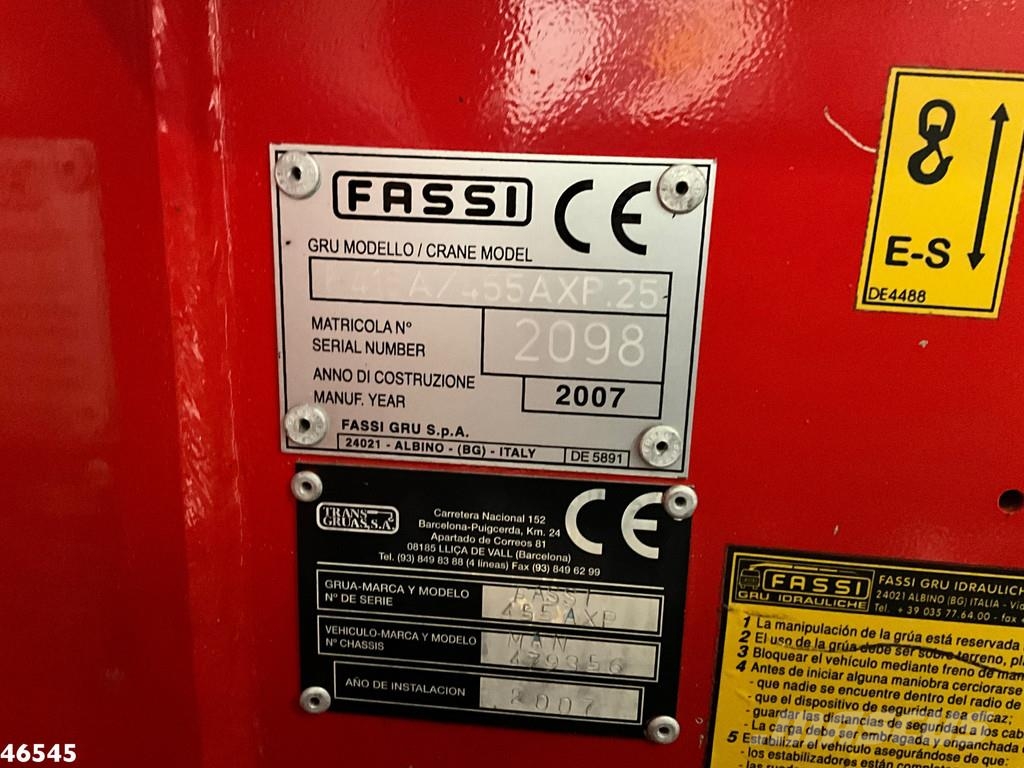 MAN TGA 26.320 6x4 Full Steel Manual Fassi 45 Tonmeter Platte bakwagens